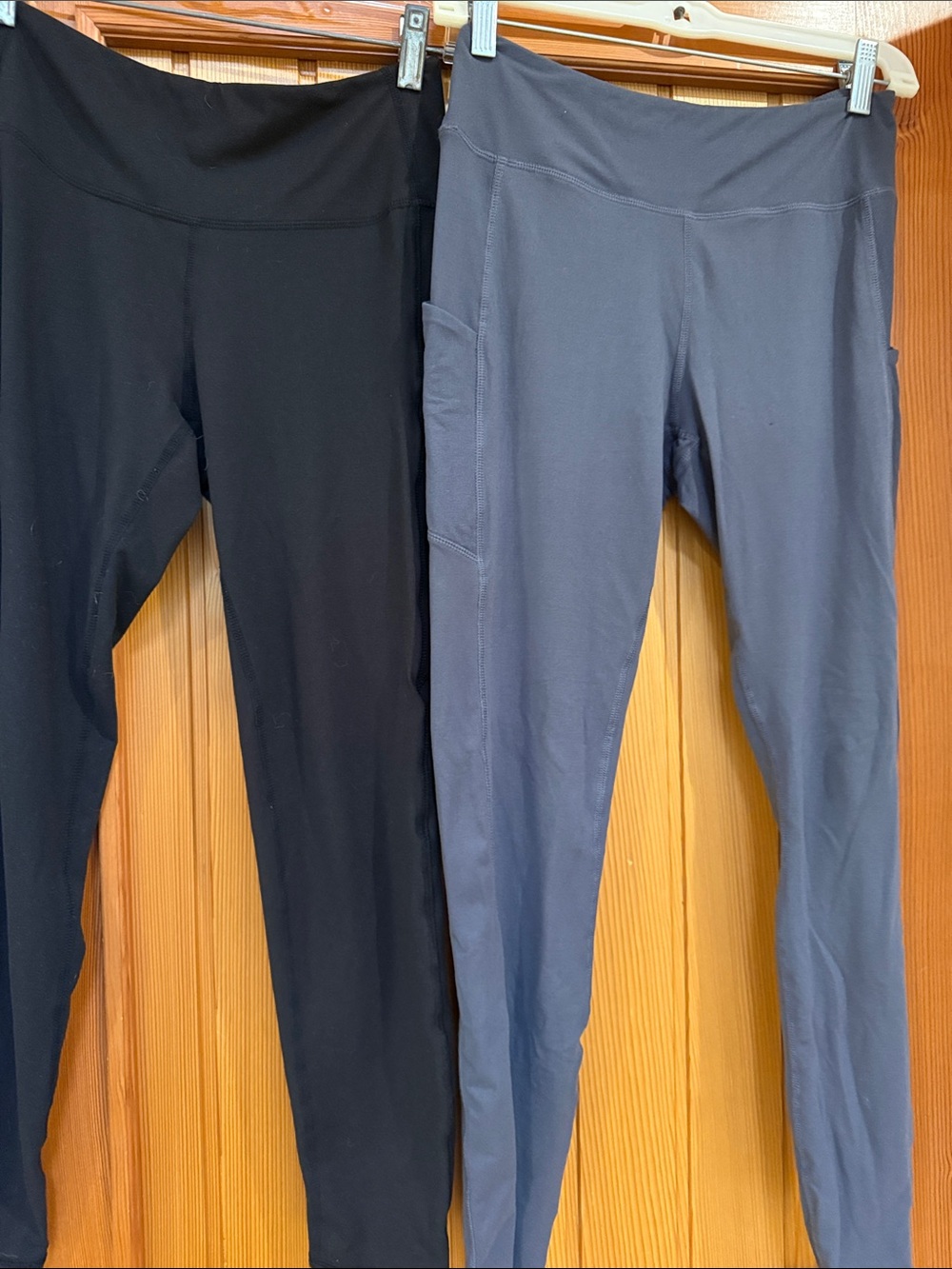 Essential Bodywear High-Waist Leggings Duo - Black & Slate Gray